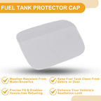 Fuel Tank Door Cap for Volkswagen Passat (2011–2018) Clip Type No.561809857 White