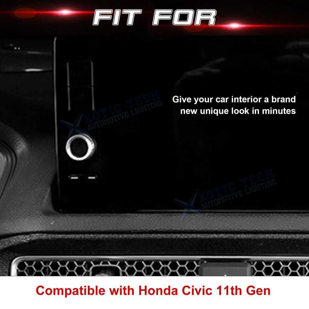 Audio Volume Control Knob Cover Ring Decal for Honda Civic, CR-V (2023-2026)