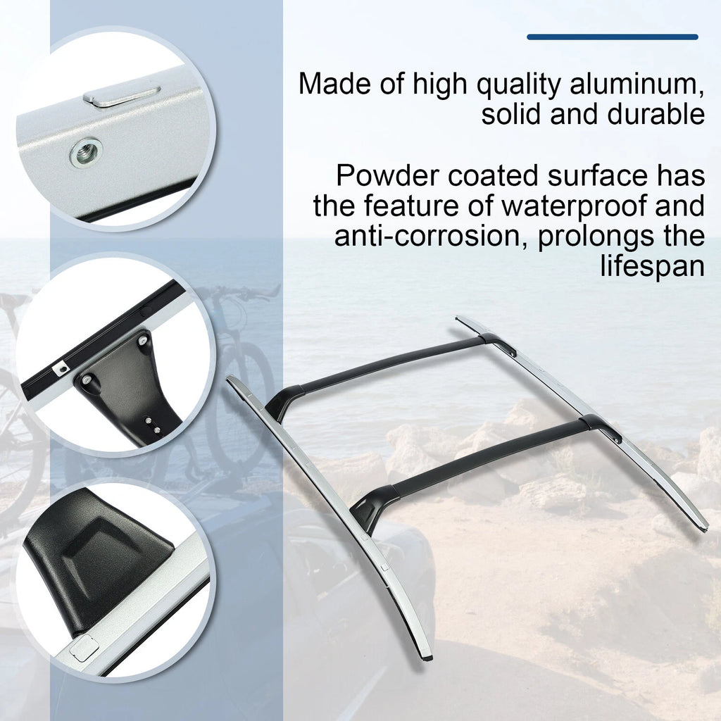 Set of 2 Roof Rack Cross Bars for Mazda CX-5 (2017–2024)