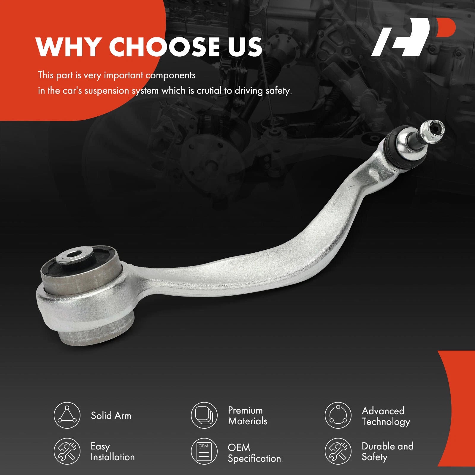 Front Left Lower Control Arm Ball Joint for BMW G05 X5 X7 (2019-2023)