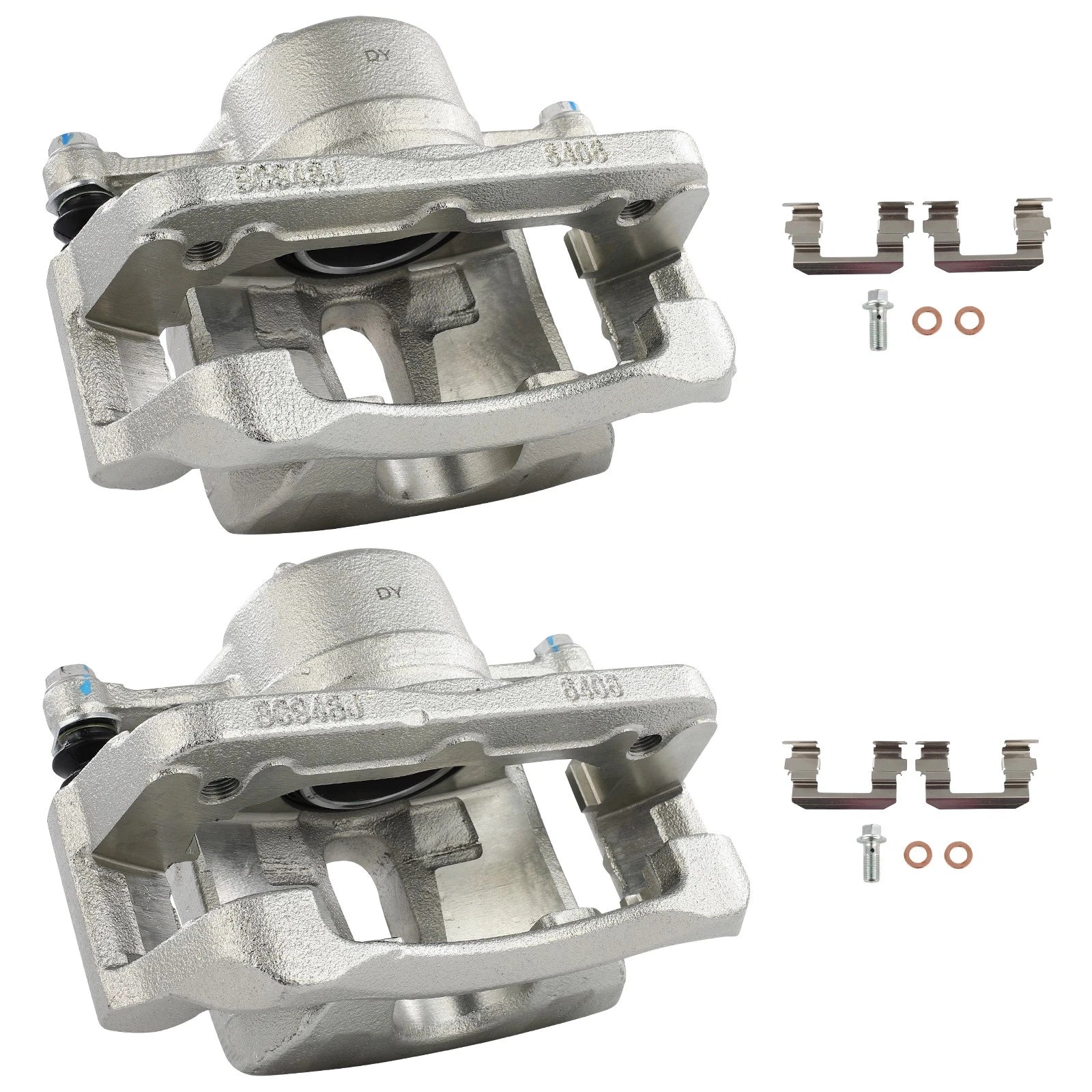Set of 2 Front Brake Calipers with Bracket for Honda Pilot (2003–2008)