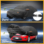Car Cover Waterproof for Ford Focus Sedan (Black, Aluminum Film)
