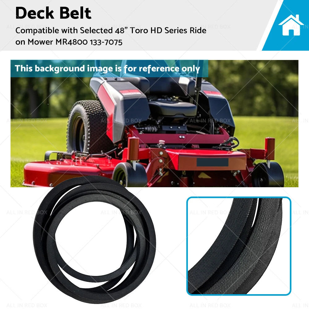 Deck Belt 5/8x166 for Toro 48 HD MR4800 (Fits 126-7731, 133-7075)