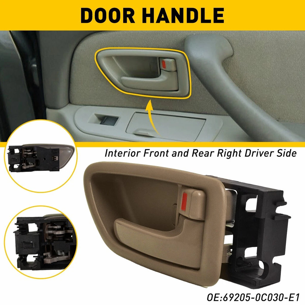 Inside Door Handle Trim for Toyota Avalon (2000–2004) Beige Tan Right Side