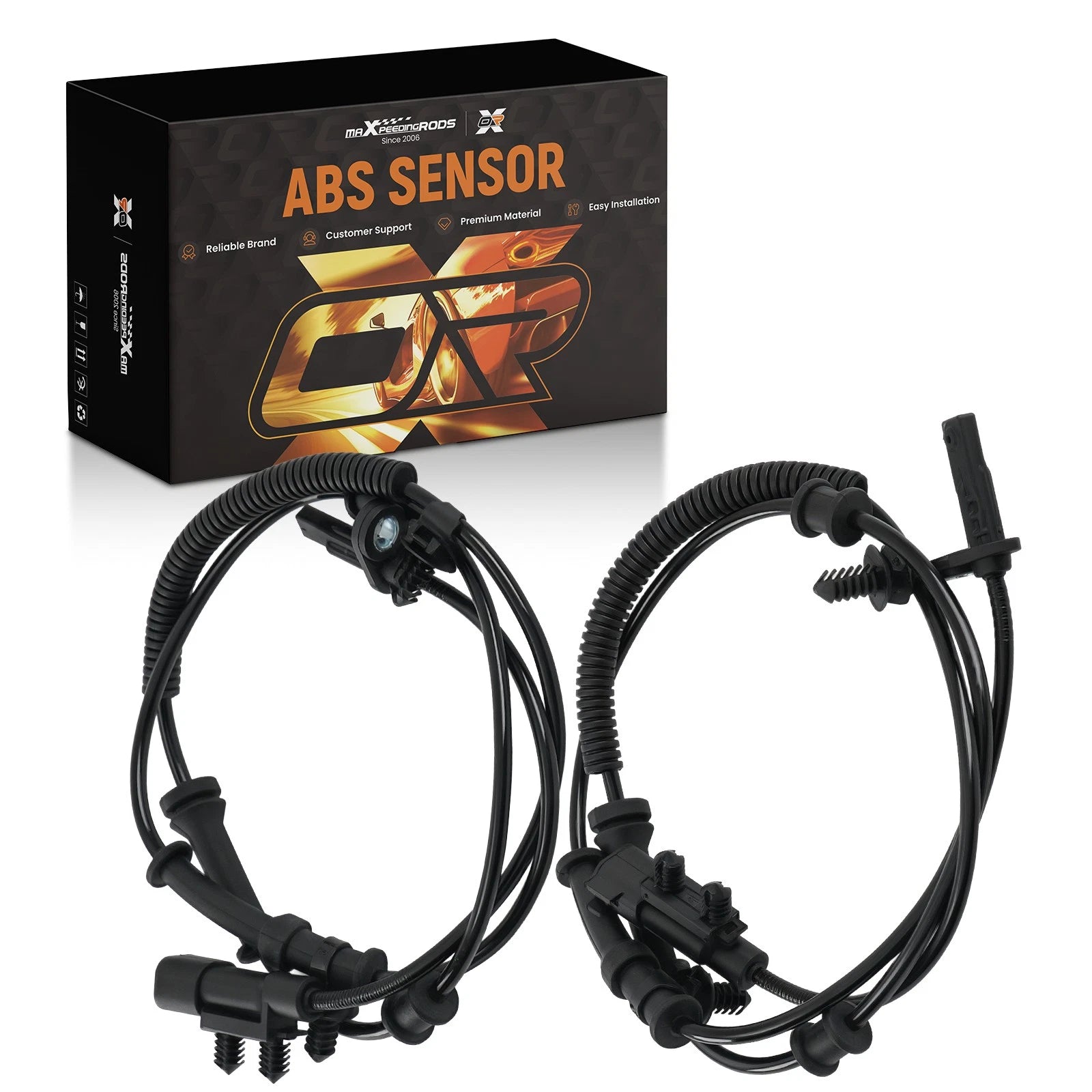 ABS Speed Sensor Set of 2 for Jeep Grand Cherokee Dodge Durango (2011–2016) 56029447AF