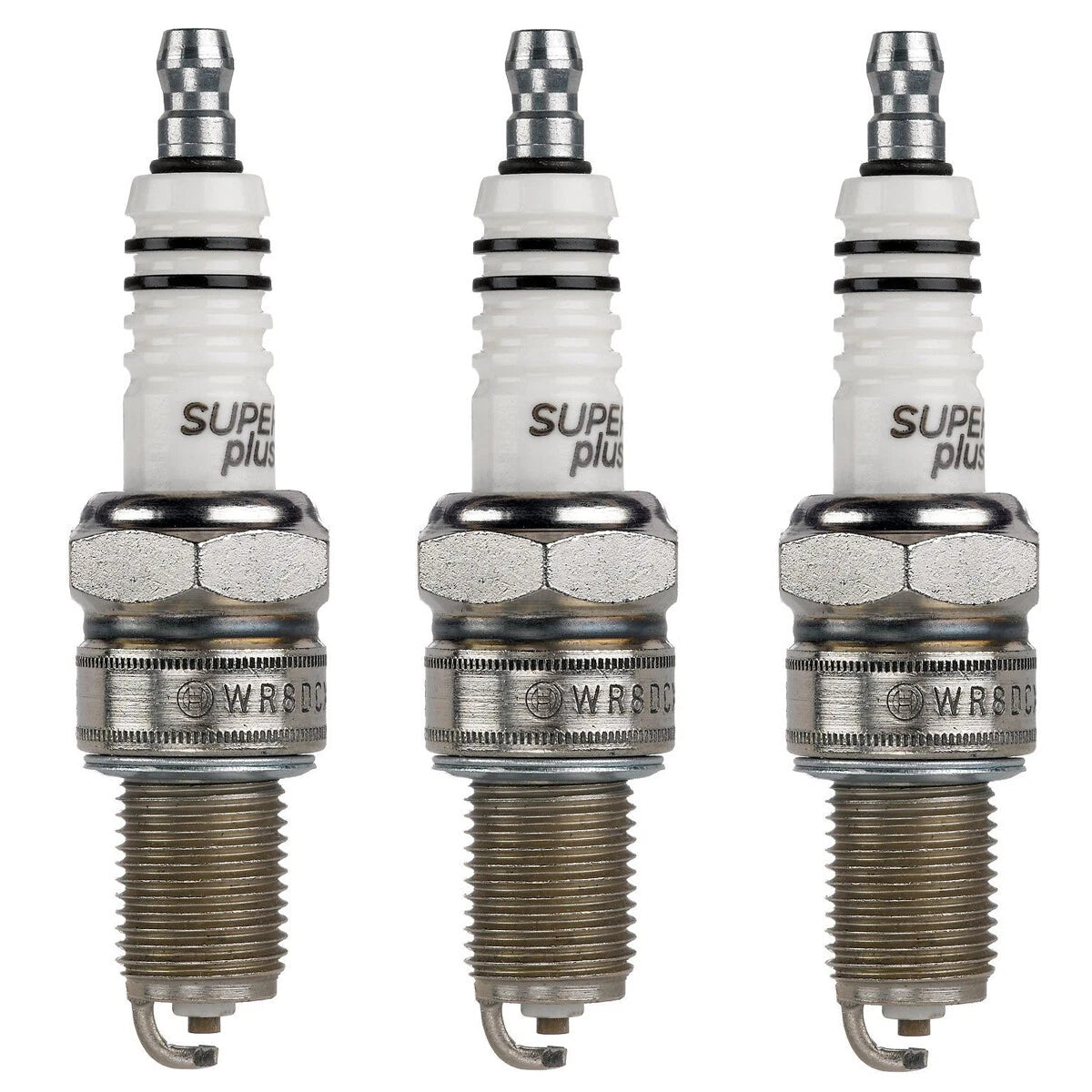 Set of 3 Bosch Super Plus Nickel Spark Plugs for Metro Sprint Swift (1990–1994)