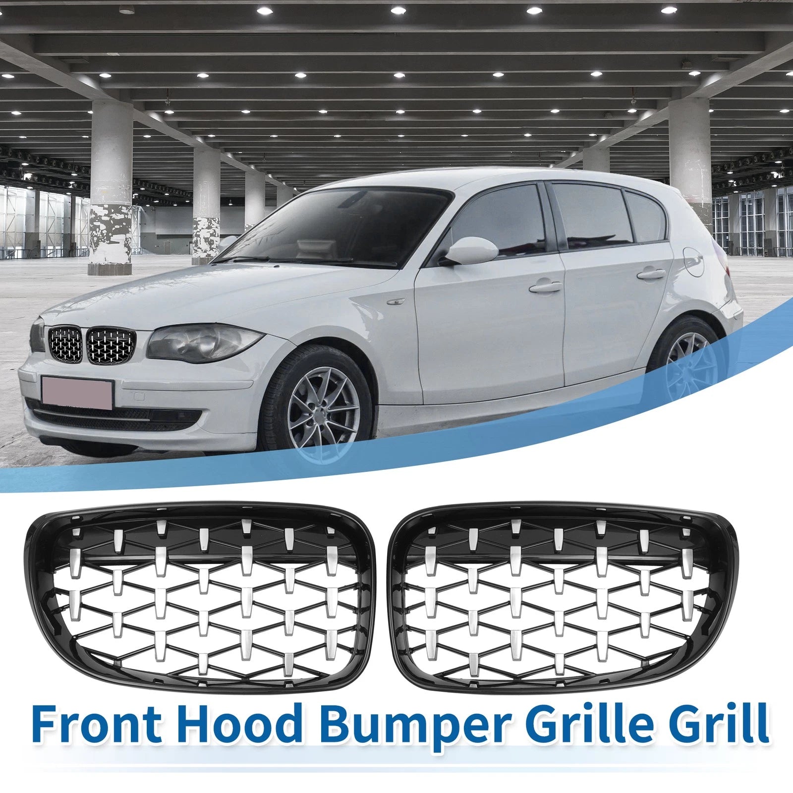Front Hood Bumper Grille for BMW 128i 135i (2008–2013) No. 51137166439/51137166440