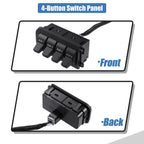 Set of 4 Auxiliary Dash Upfitter Switches for Ford F-250 F-350 Super Duty (2005–2007)