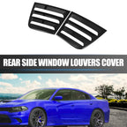 2 x Rear Window Louvers for Dodge Charger 2011-2021 Air Vent Scoop Shades