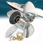 4-Blade Stainless Boat Propeller for Mercury 40-140HP (13 1/4X15-RH)
