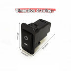 2-Color LED Dashboard Control Switch Button for Honda Fit Jazz (2001–2008)