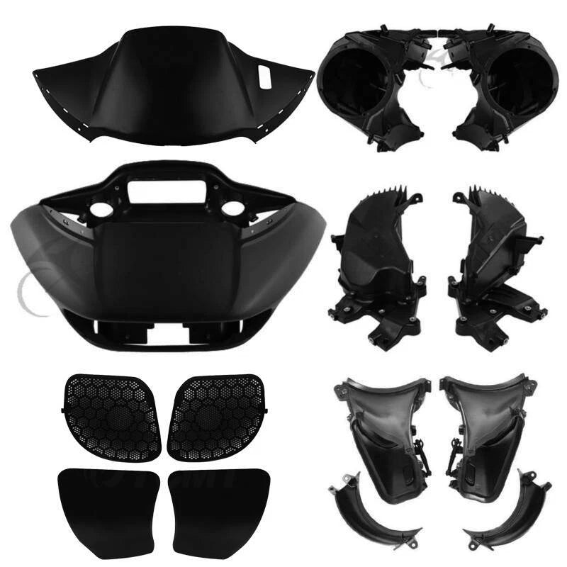 Matte Black Fairing Speaker Glove Box Air Duct for Harley Touring FLTR (2015–2023)