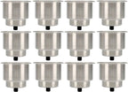 12 Pack Stainless Steel Cup Drink Holder for Boat Marine Camper RV