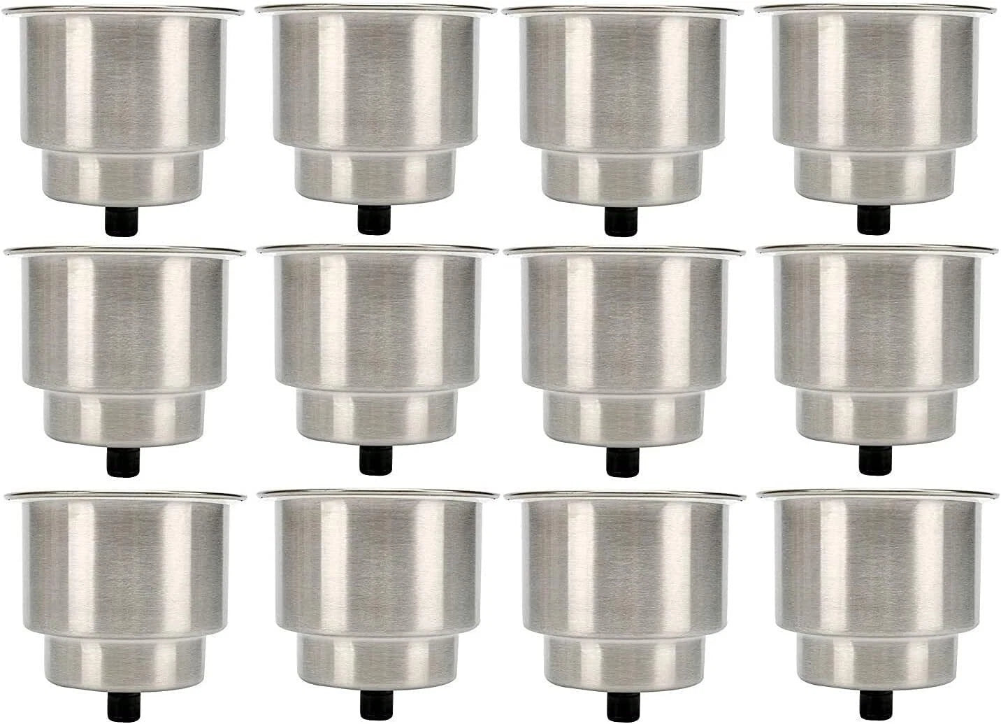 12 Pack Stainless Steel Cup Drink Holder for Boat Marine Camper RV