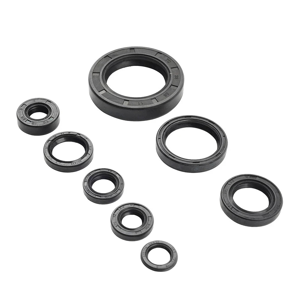 8 x Engine Oil Seal Kit for Honda CR250R CR500R (1988-2001)