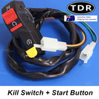 4 Pin Male Plug Kill Switch + Start Button for 110cc 125cc PIT PRO Quad