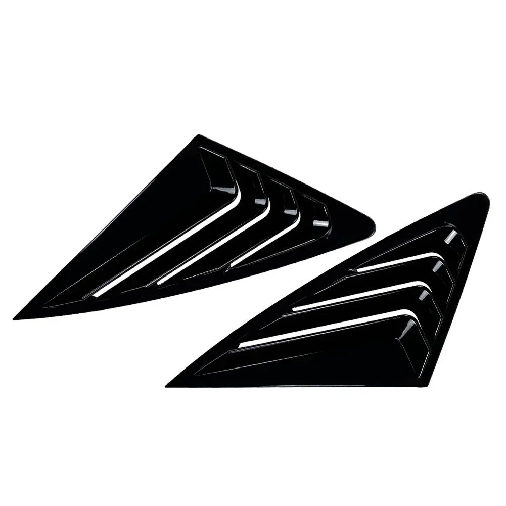 Rear Window Louvers Cover for Audi Q3 F3 Sportback (2019-2024) Black