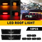 10PCS LED Cab Roof Light Marker for Hummer H2 SUT (2003–2009)