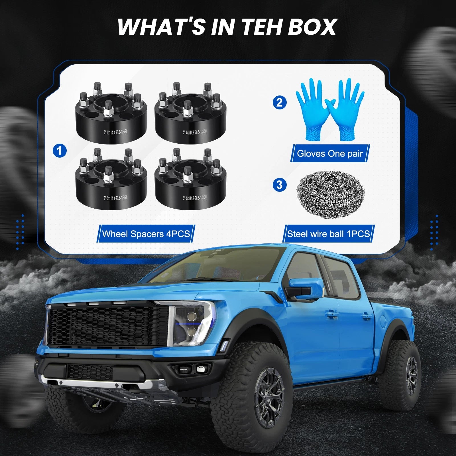 2" 5x4.5 Hub Centric Wheel Spacers for 2001-2001 Ford Explorer Sport (4PC)