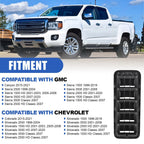 2X Back Panel Cab Air Vent Relief Grille for Chevrolet Silverado Sierra (1999–2022)