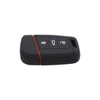 Black Silicone 3 Button Key Cover for Volkswagen 