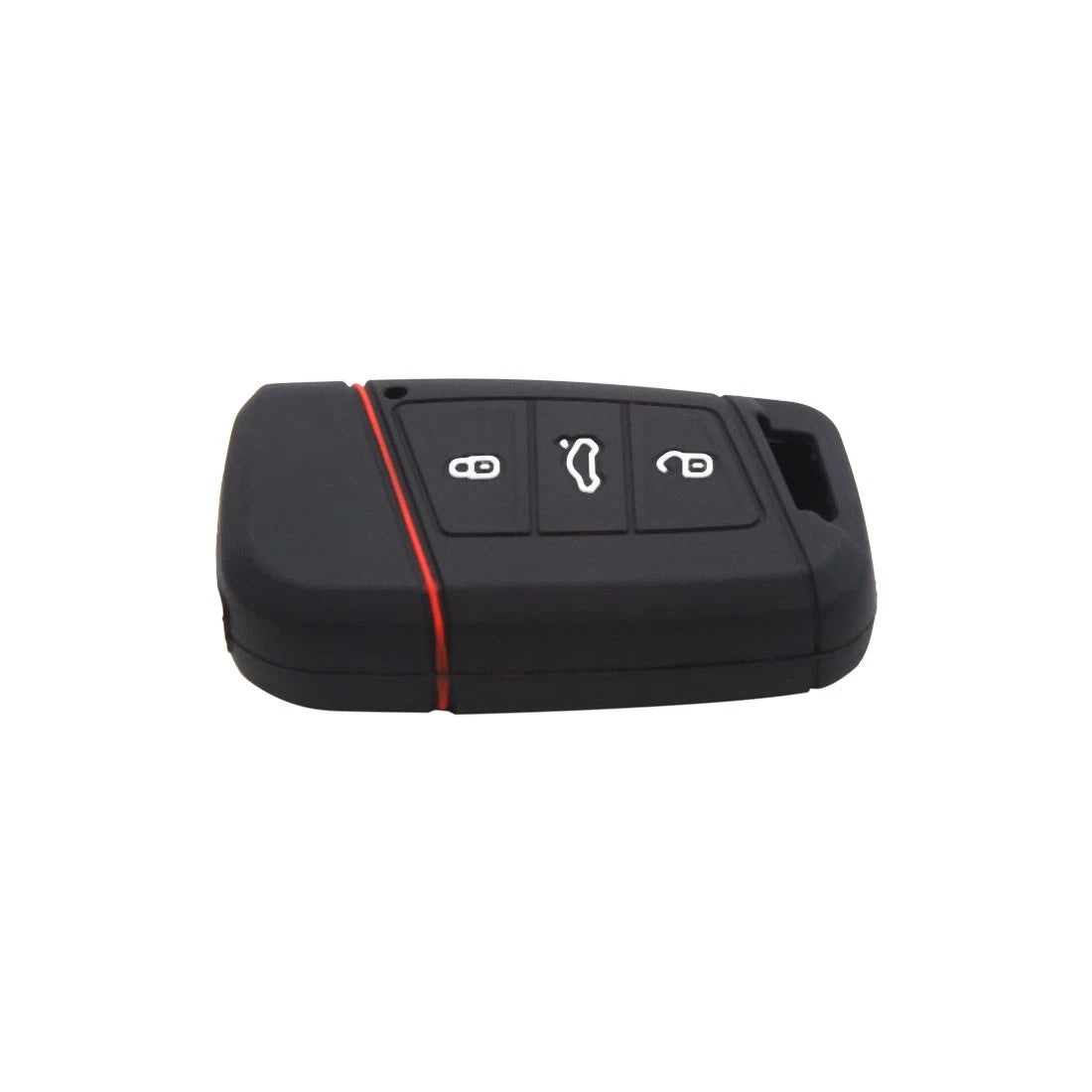 Black Silicone 3 Button Key Cover for Volkswagen 