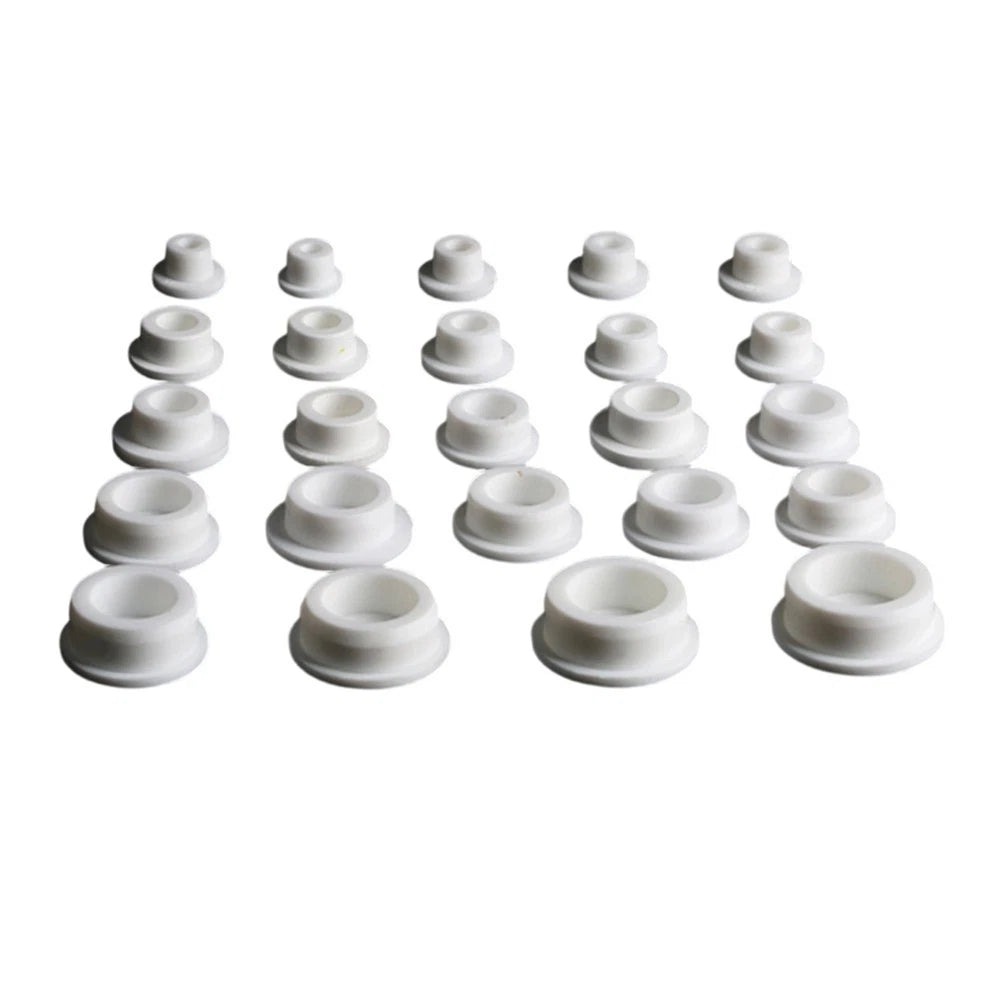 White Silicone Hole Covers for Valves Pipes and Openings