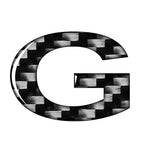 Carbon Black Door Wall Window Badge Emblem Decals for