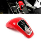 Red ABS Gear Shift Knob Cover Trim for Porsche Cayenne (2018-2021)