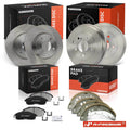 Set of 4 Brake Rotors and Pads for Nissan Sentra (2013–2017)