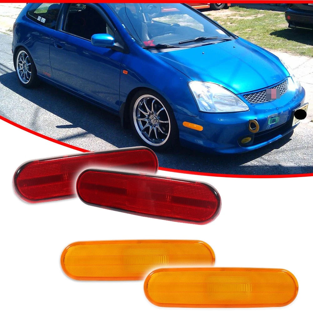 Set of 2 Side Marker Light Covers for Honda Civic Si EP3