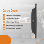 Black Load Privacy Shield Cargo Cover for Audi Q7 (2016–2024) 4M0863553D