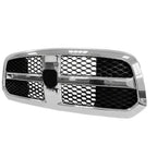Front Grille Replacement Black Chrome Plastic for Toyota Hilux (2005–2015)