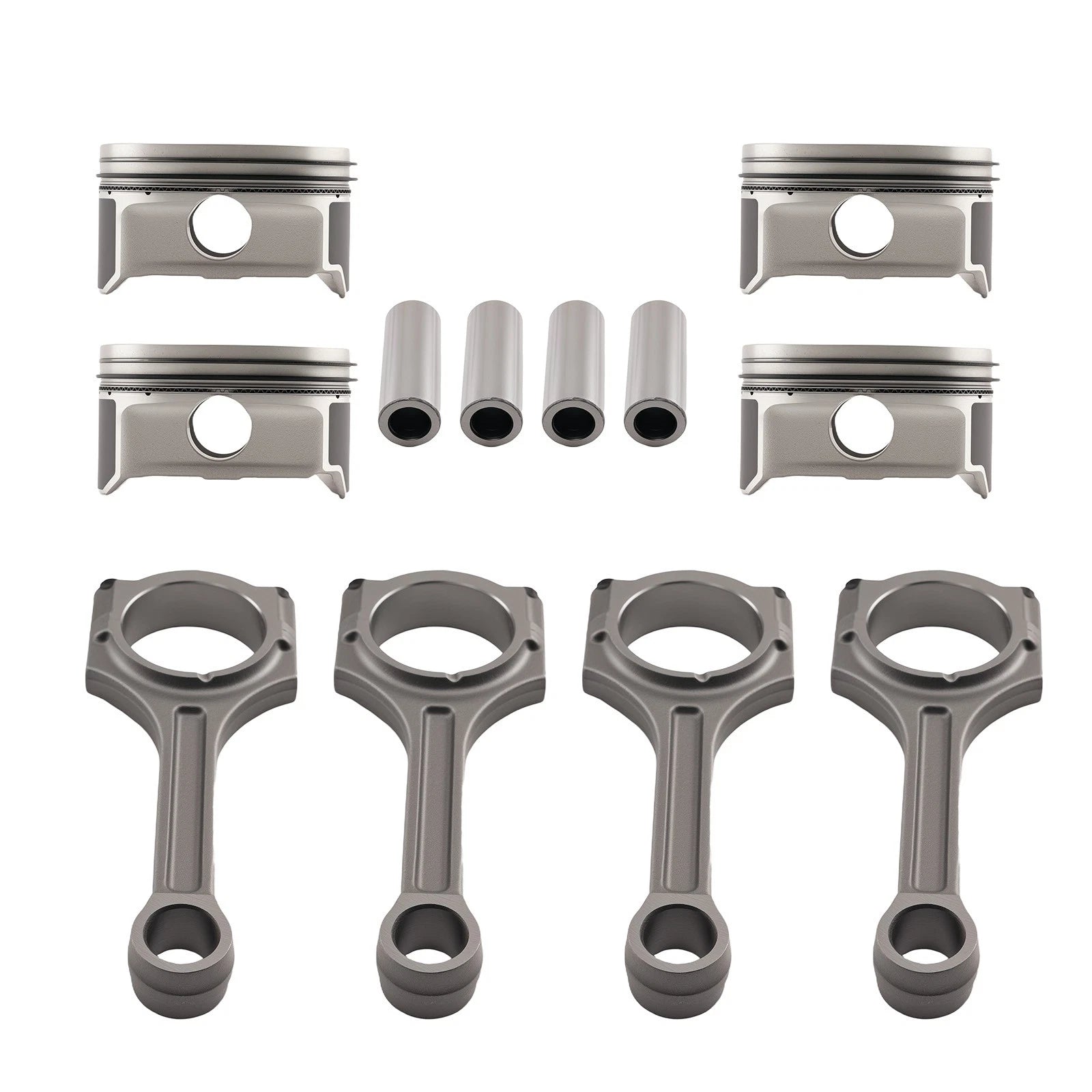 Set of 4 Connecting Rod Pistons for Hyundai Sonata, Kia Sorento, Optima (2011–2019)