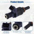 6 Pcs Fuel Injector Nozzle for BMW 330i 330Xi 530i (2001–2005) NO.1439800