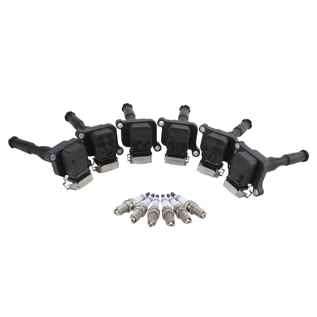 Set of 6 Ignition Coils & 6 Spark Plugs for BMW E36 M3, E39 528i (1992–1999)