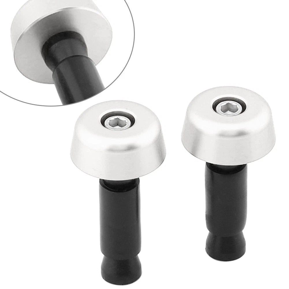 Handlebar Grips for Universal Motorcycle (0.5in/12.7MM) - Silver