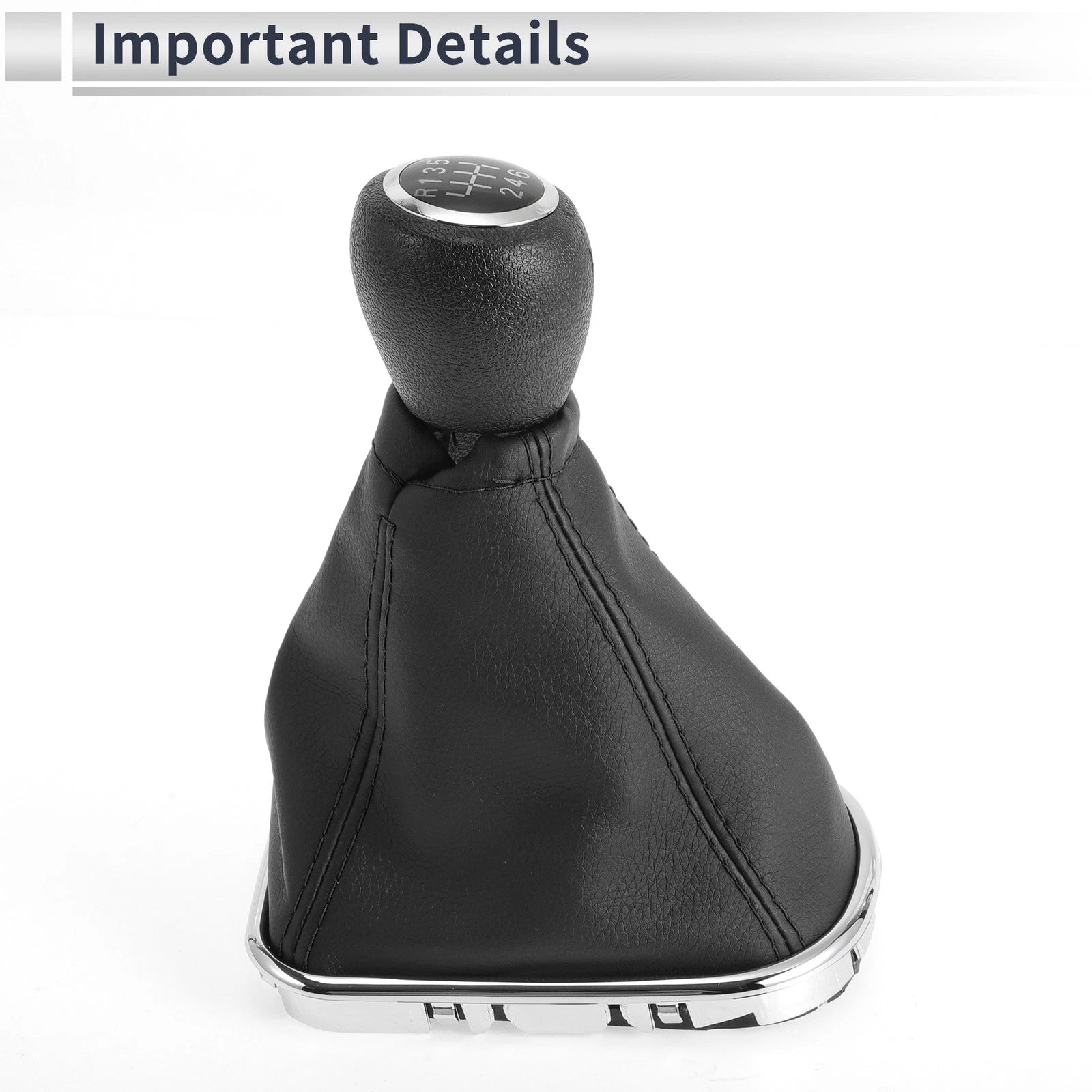 6 Speed Gear Shifter Knob with Cover for Chevrolet Cruze (2010–2015)
