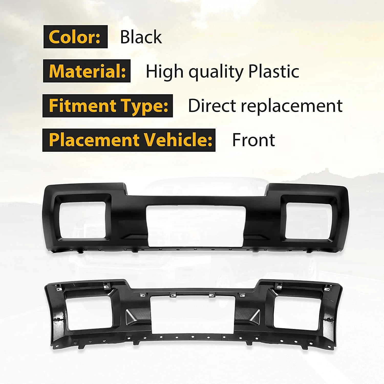 Front Bumper Skid Plate for GMC Sierra 2500/3500HD (2015–2019)