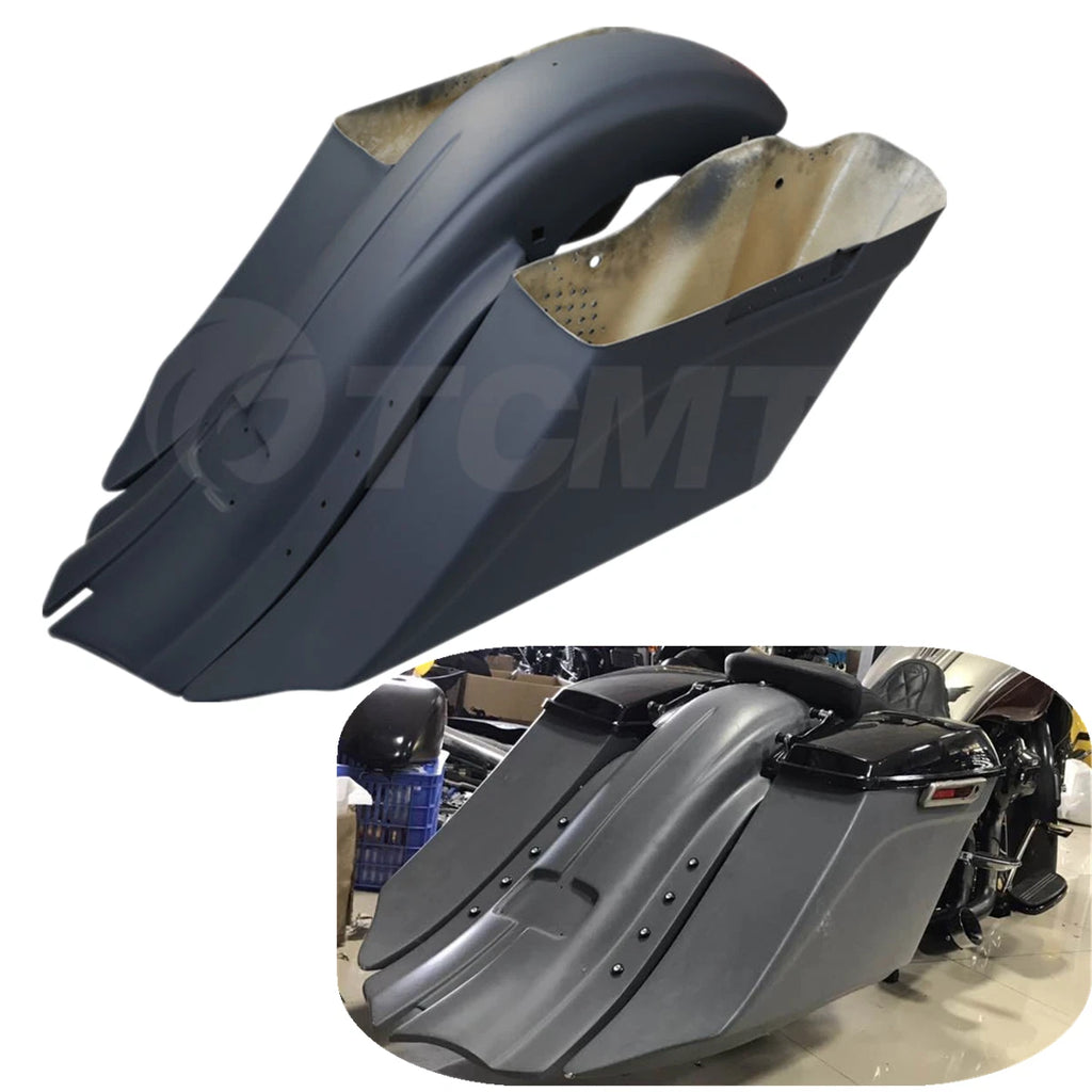 Stretched Saddlebags & Rear Fender for Harley Touring Bagger (2014–2024)
