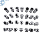 28 Pack 5C Precision Collet Set for Full Metric Range (1-28mm)