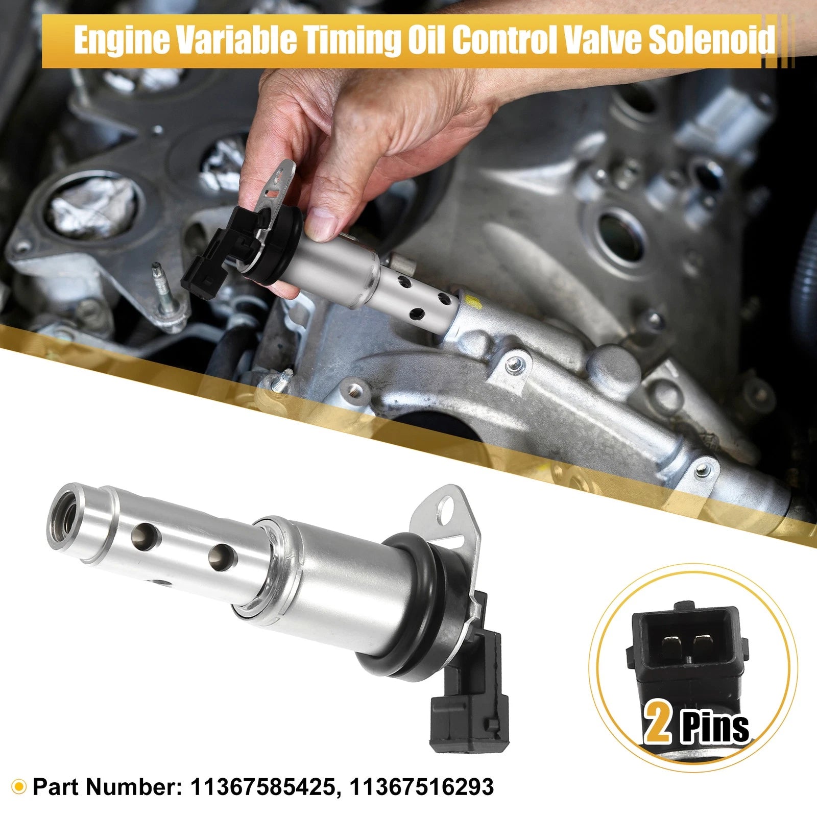 VVT Solenoid for BMW 328i E90 (2007–2013) 11367585425, 718844611725