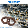 Set of 2 Oil Seal Rotary Shaft Seal FKM Rubber 22x32x7mm