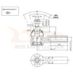 Set of 4 Front Lower Control Arms & Outer Tie Rod Links for Saturn SL SC SW