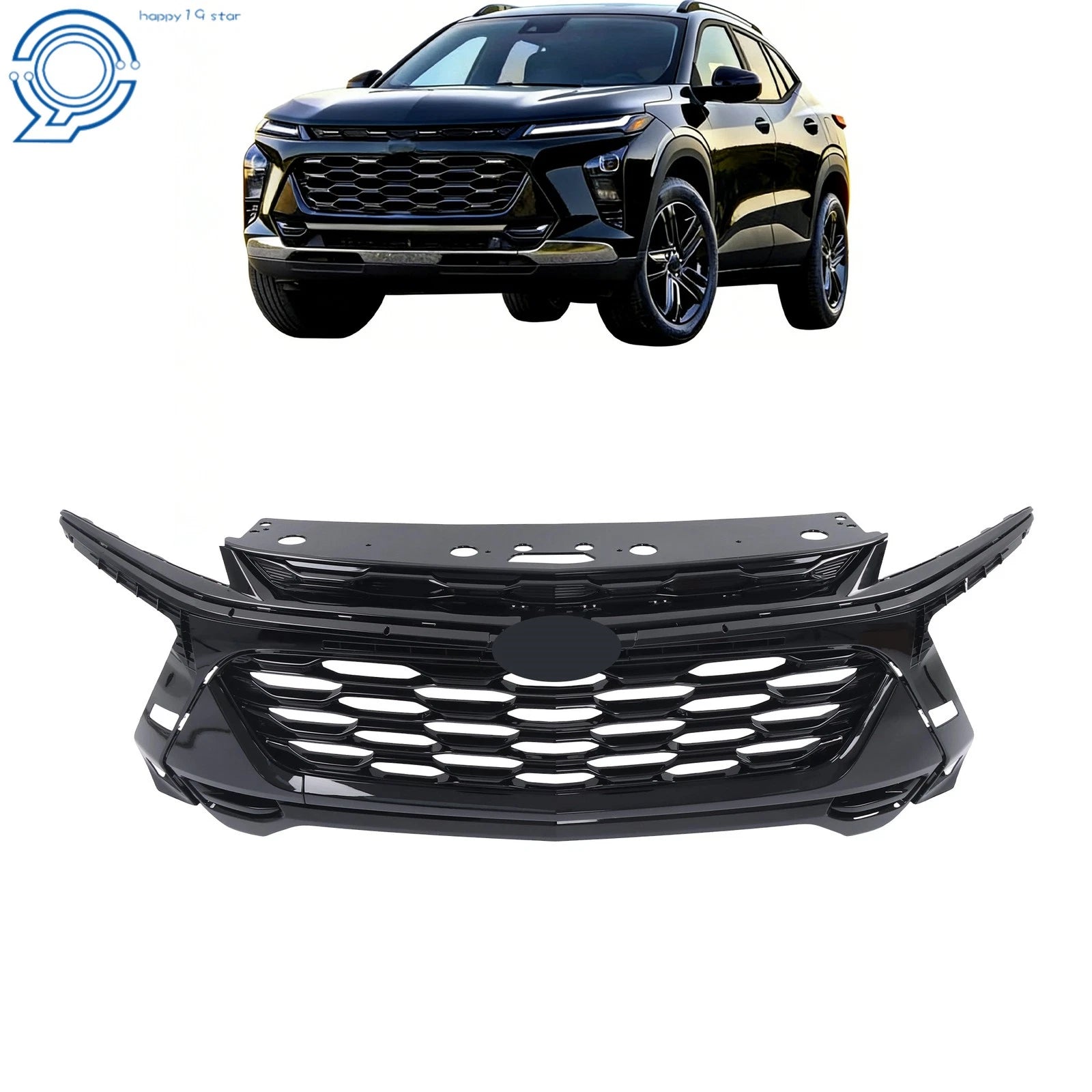 Front Bumper Grille Gloss Black for Chevrolet Trax ACTIV (2024–2025) 42862301