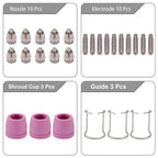 26PCS Air Plasma Cutting Nozzle Set for SG55 AG60 Torch