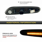 Smoked Lens Amber LED Side Marker Lights for BMW 1 3 5 X Series