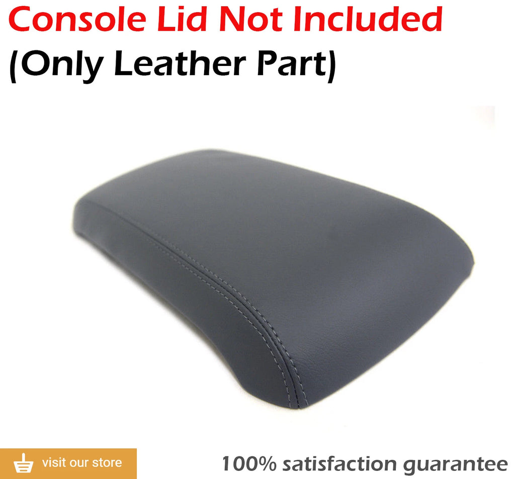 Center Console Armrest Cover for Lincoln MKX (2007–2010) Gray PVC Leather