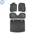 Set of 4 Black TPE Floor Mats for Honda CR-V (2023–2026)
