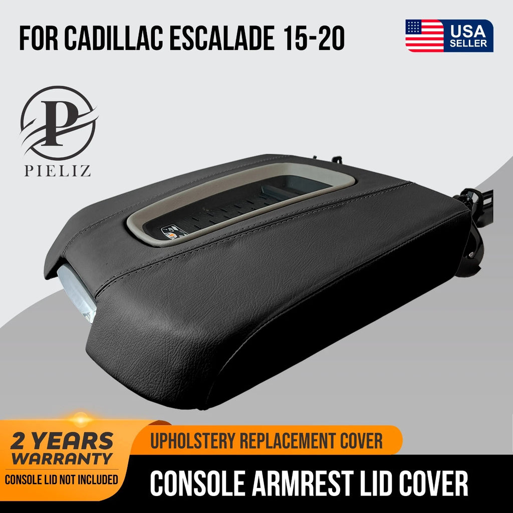 Leather Console Armrest Cover for Cadillac Escalade (2015–2020)